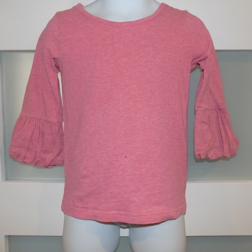 Matilda Jane Red Heathered Puffer Tee Shirt Size 2 Girl's READ BELOW